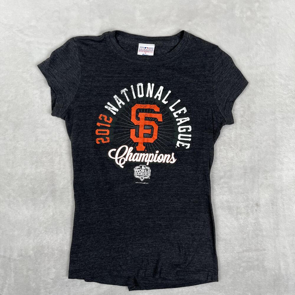 San Francisco Giants Shirt Women's M Gray MLB 2012 Champs Genuine Merchandise